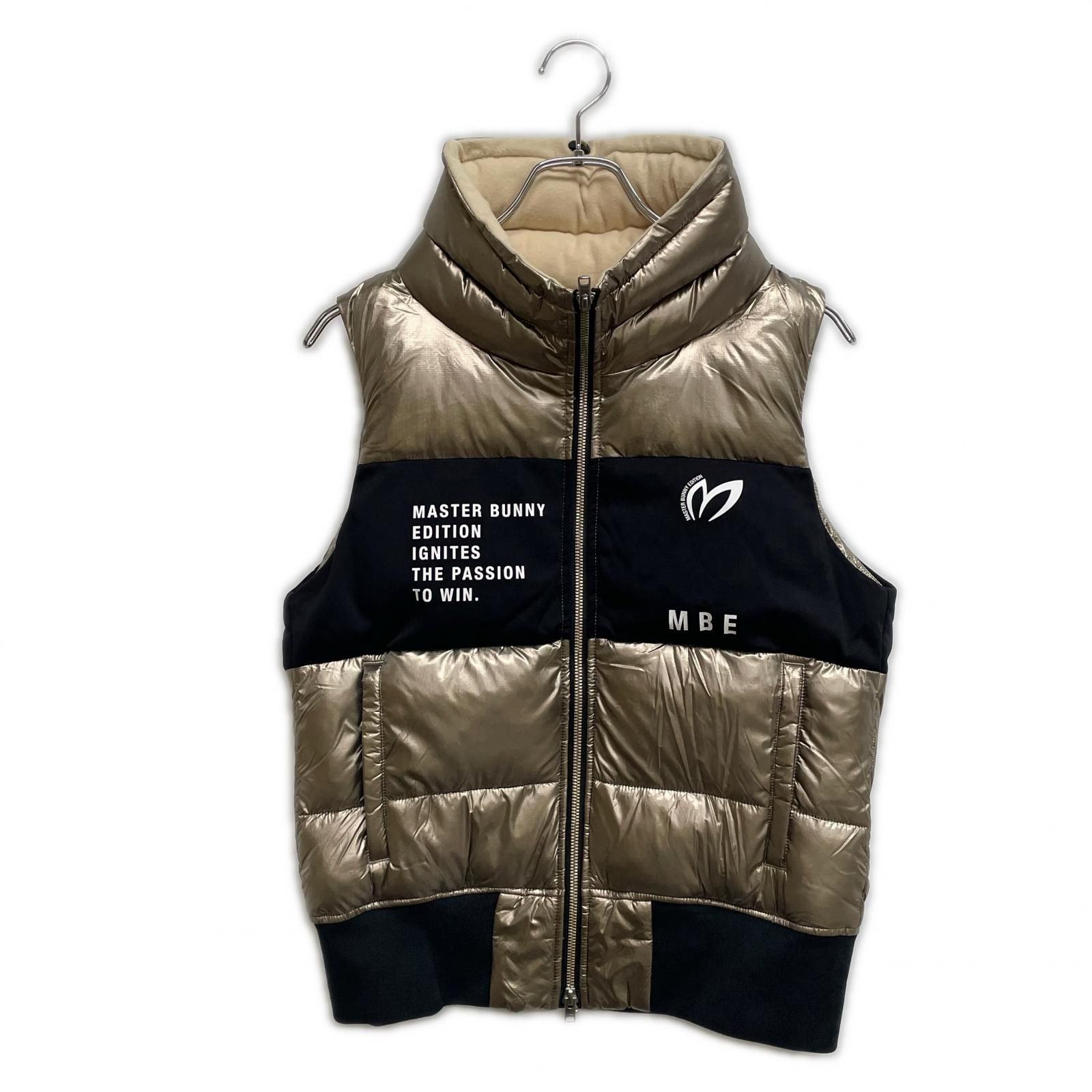 レディース マスターバニーエディション MASTER BUNNY EDITION ベスト 1 M シャンパンゴールド 中綿 ダブルジップ