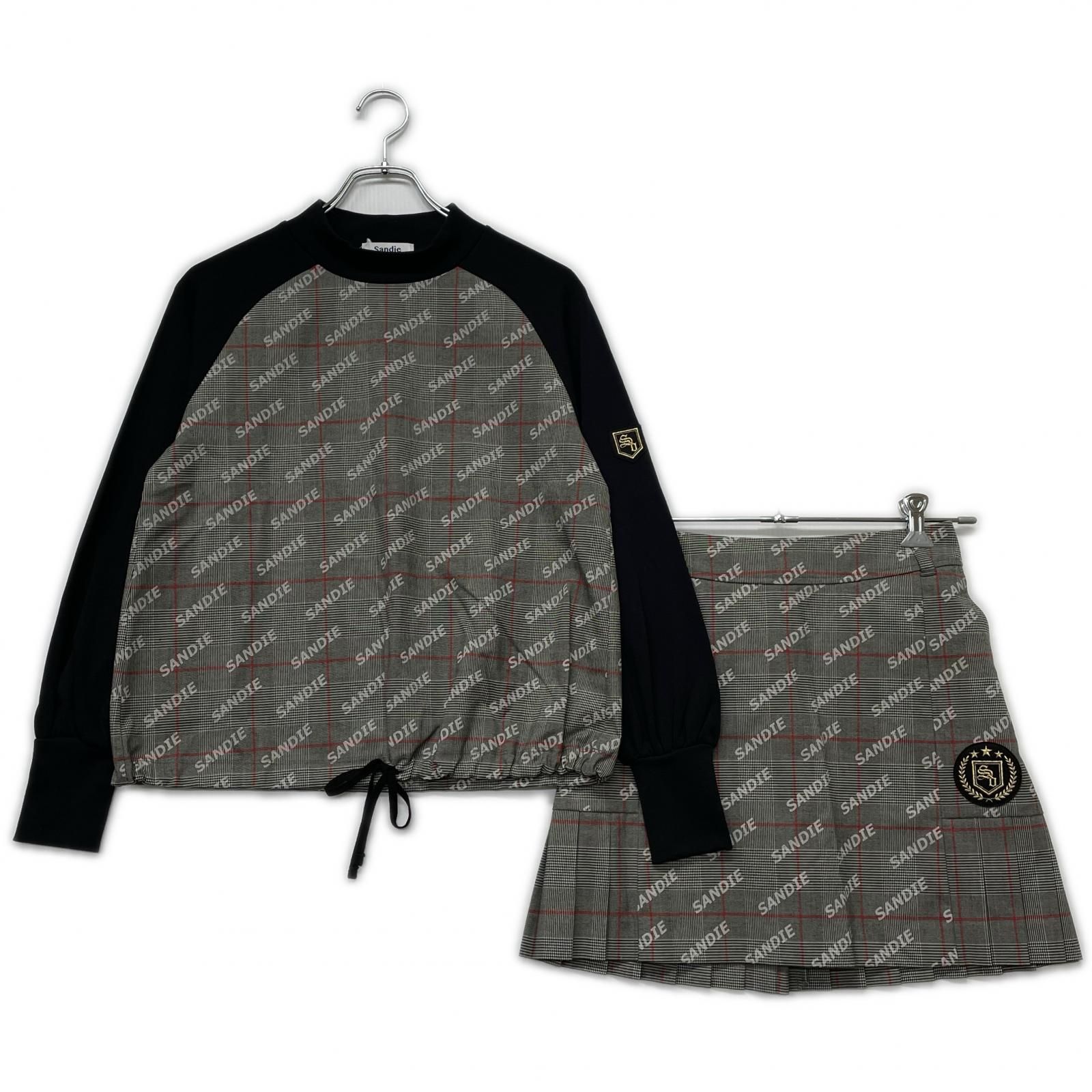 レディース サンディ sandie セットアップ S グレー系 品 チェック柄