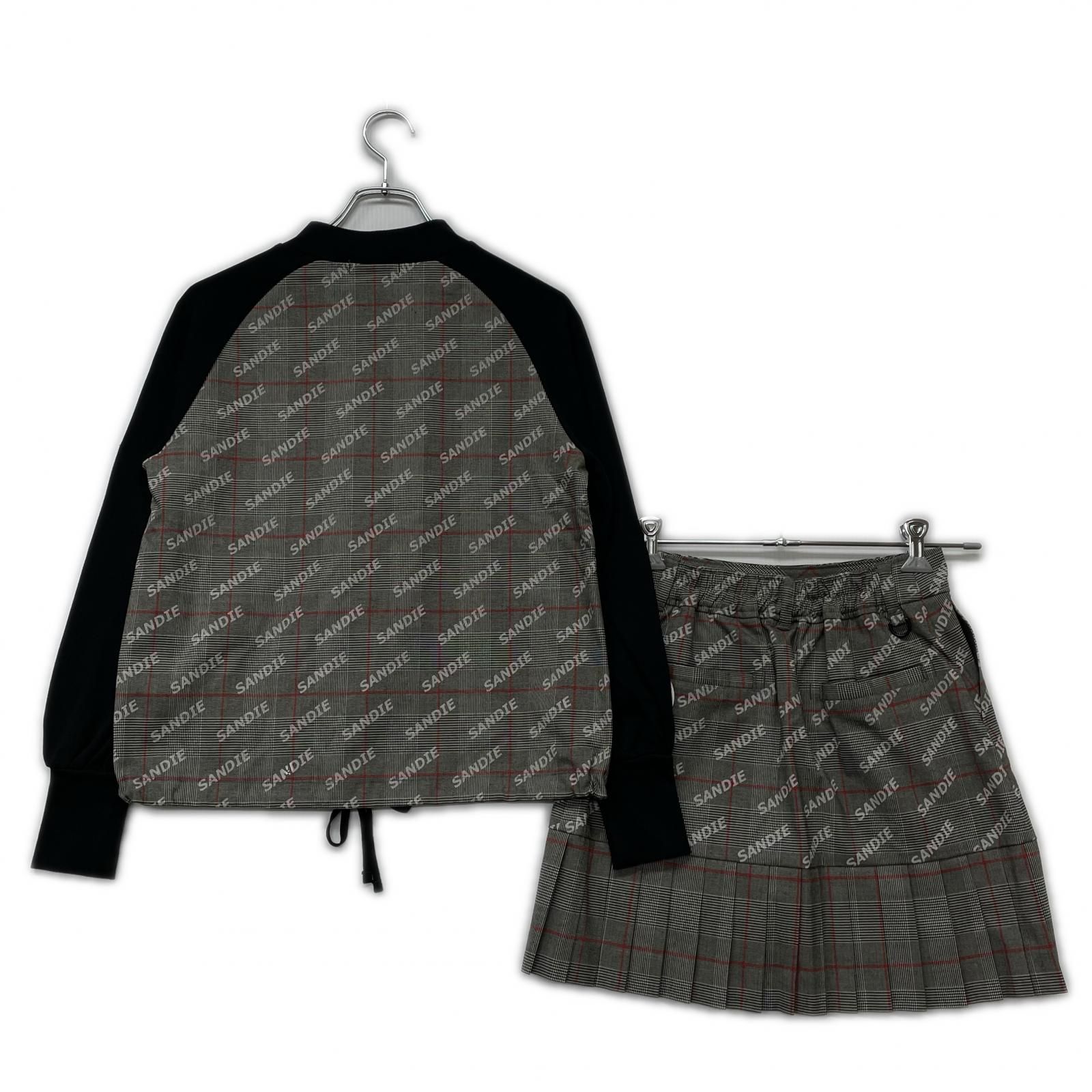 レディース サンディ sandie セットアップ S グレー系 品 チェック柄