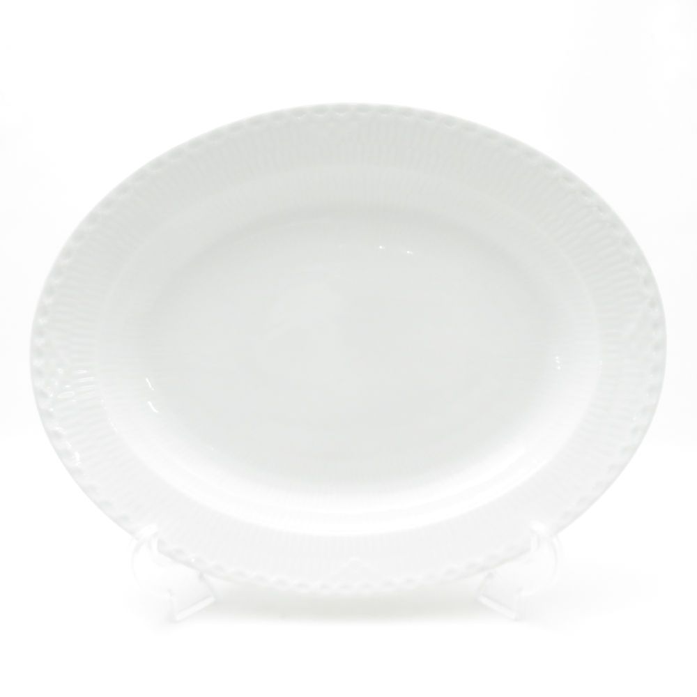 美品 ROYAL COPENHAGEN ロイヤルコペンハーゲン ホワイトフルーテッド