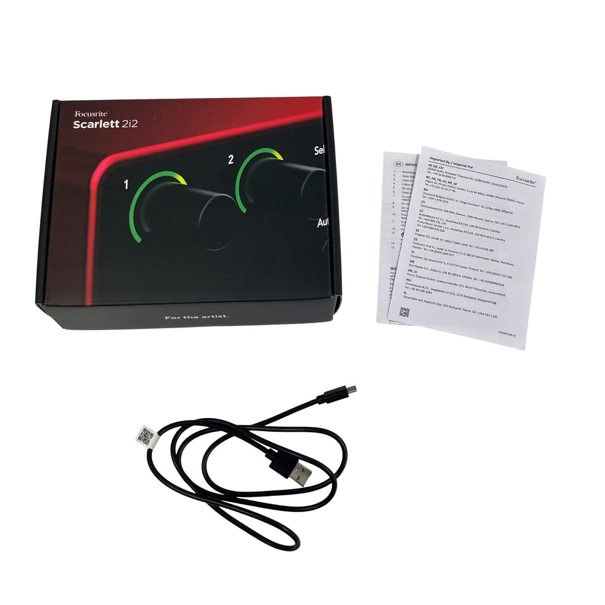 Focusrite Scarlett 2i2 4th Gen オーディオインターフェース 音響機器 T10566278