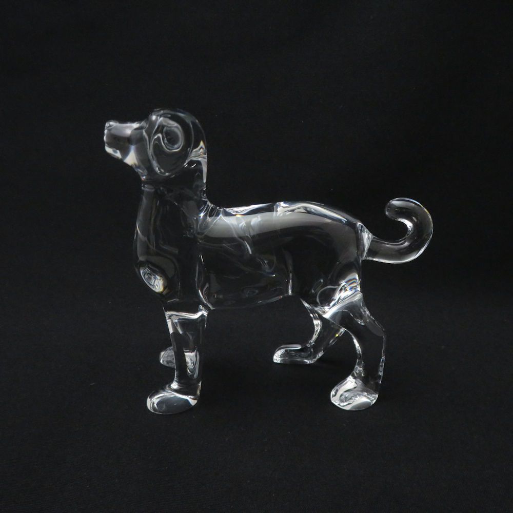 未使用 Baccarat バカラ 2018年 ゾディアック 戌 クリスタルオブジェ