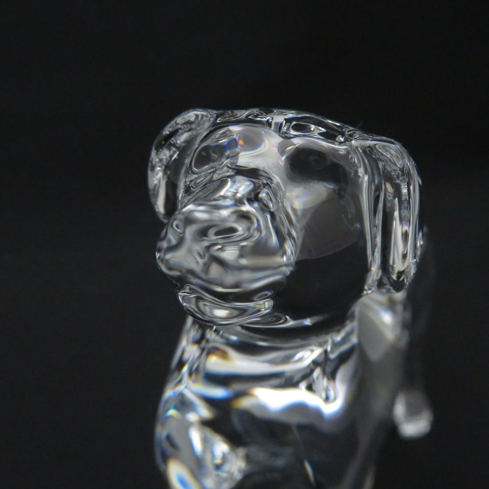 未使用 Baccarat バカラ 2018年 ゾディアック 戌 クリスタルオブジェ