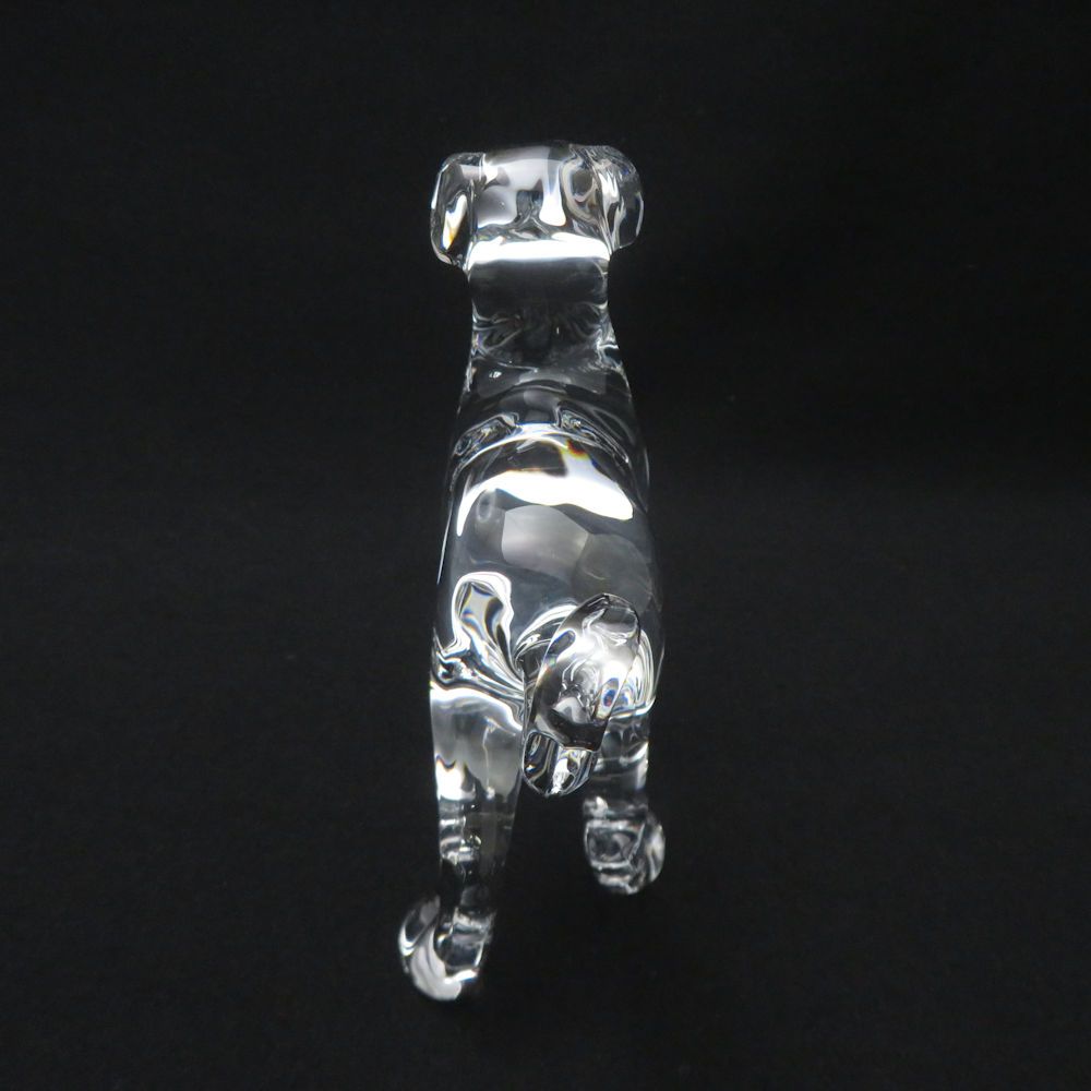 未使用 Baccarat バカラ 2018年 ゾディアック 戌 クリスタルオブジェ