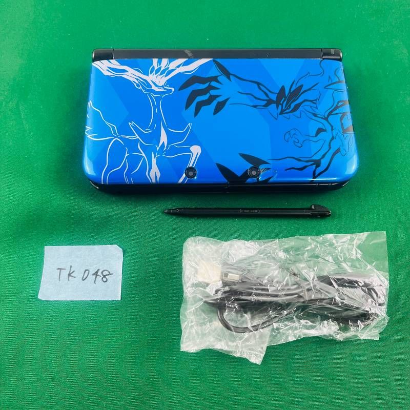 TK048 モデル Nintendo 3DSLL ポケットモンスター Xパック ゼルネアスイベルタル ブルー 本体 コード付き 任天堂 ニンテンドー DS 3DS ポケモン ポケットモンスター コラボ商品 オリジナルデザイン