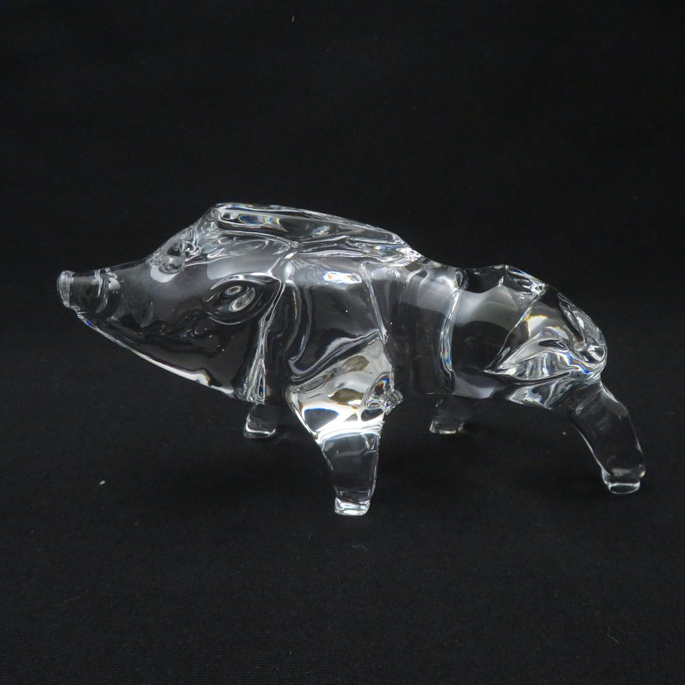 (美品)新品未使用　バカラ 干支置物 猪 バカラ フィギュリン ○ イノシシ 干支 12支 動物 置物