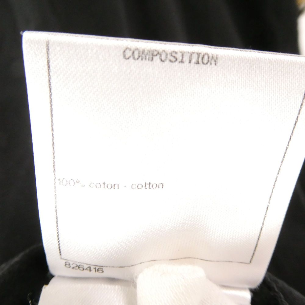  CHANEL シャネル ツイードネックTシャツ 34 コットン100％ 半袖 トップス レディース 半袖(Tシャツ) Tシャツ カットソー