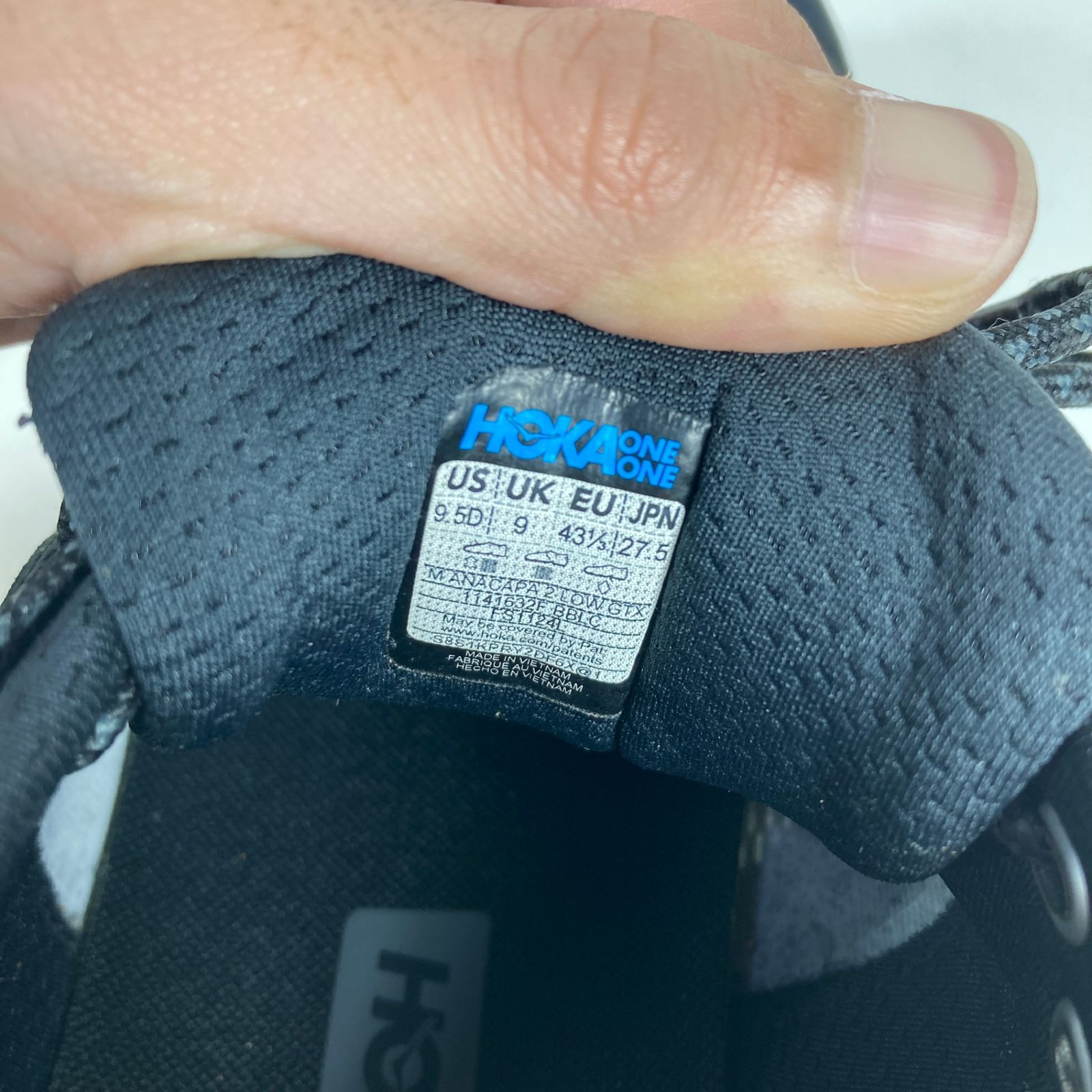 Men s 27.5cm ブラック系 Hoka Oneone ホカ オネオネ アナカパ 2 ロー ゴアテックス Anacapa 2 Low GTX フットウェア トレイルランニングシューズ GORE-TEX ゴアテックス z0005 OLIVEOS_COM_TR