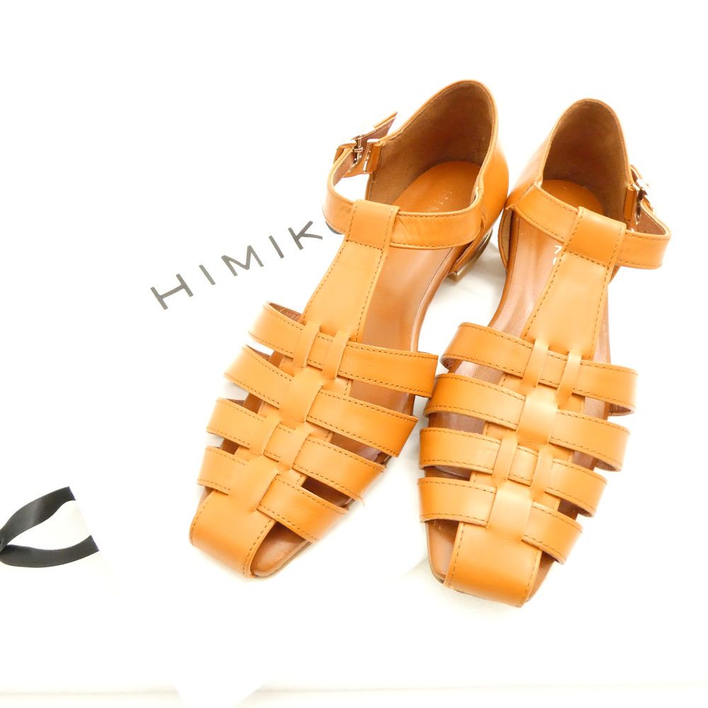 美品 HIMIKO 卑弥呼 631105 ソフトスクエアグルカサンダル 24 シューズ