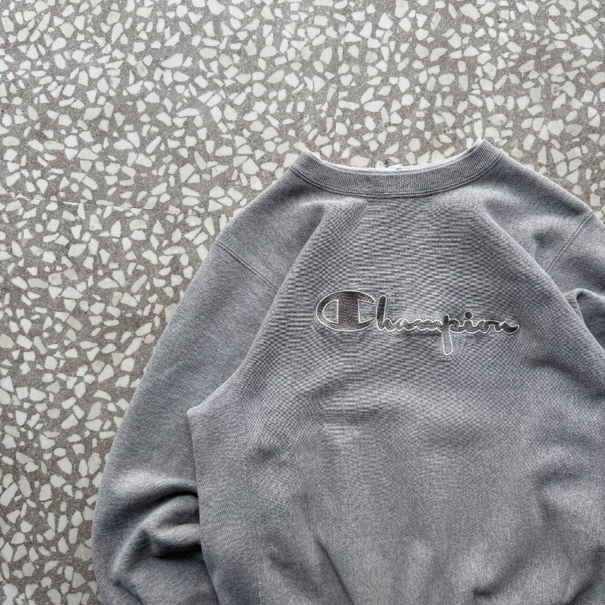 Champion 90s logo RW チャンピオン 90年代 アメリカ製 肉厚スウェット リバースウィーブ センター刺繍ロゴ ストリート でかろご