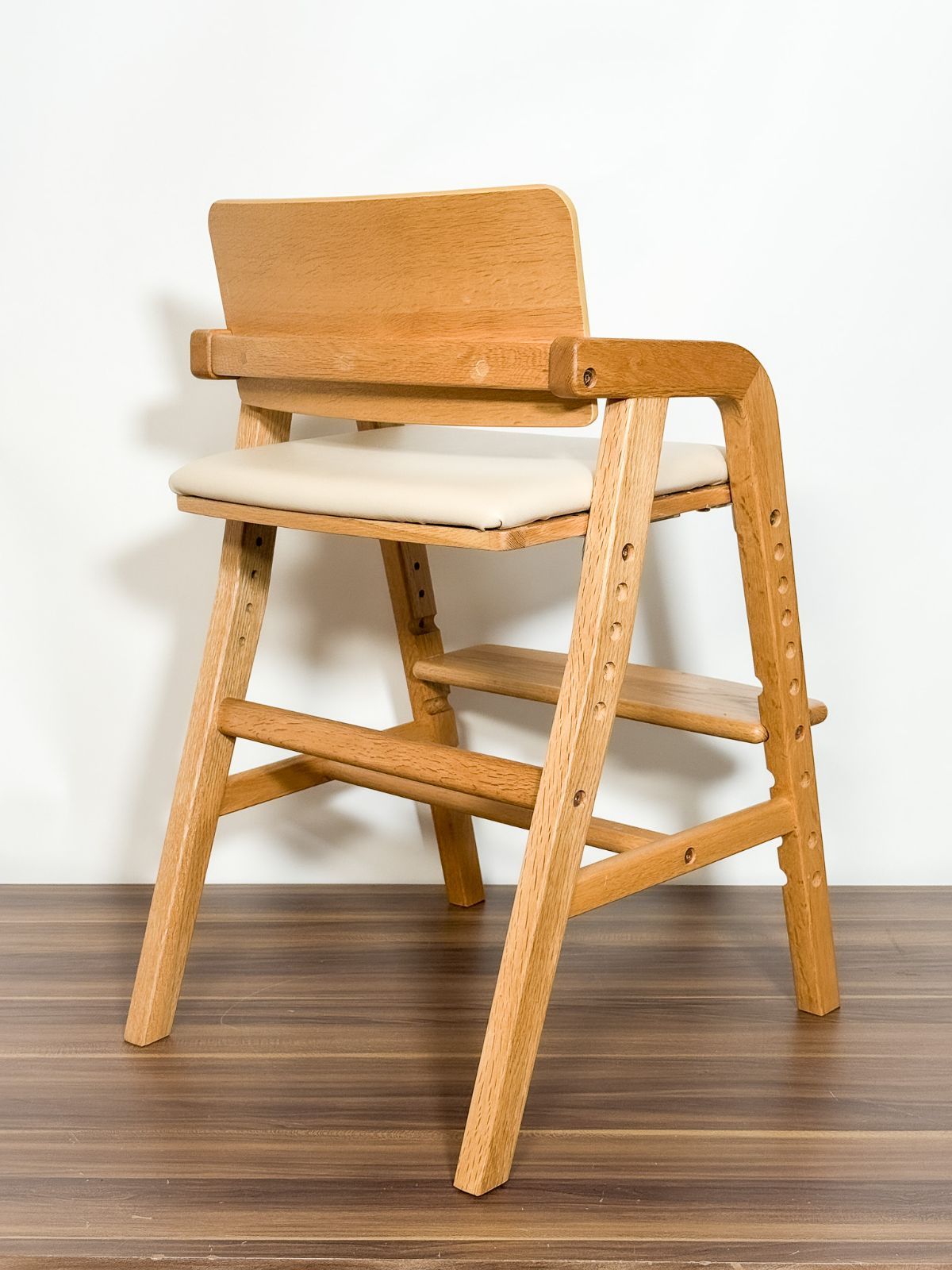 キトコ キッズダイニングチェア NA×アイボリー 高さ調整可 MARWIL-DEMENAGEMENTS_CH