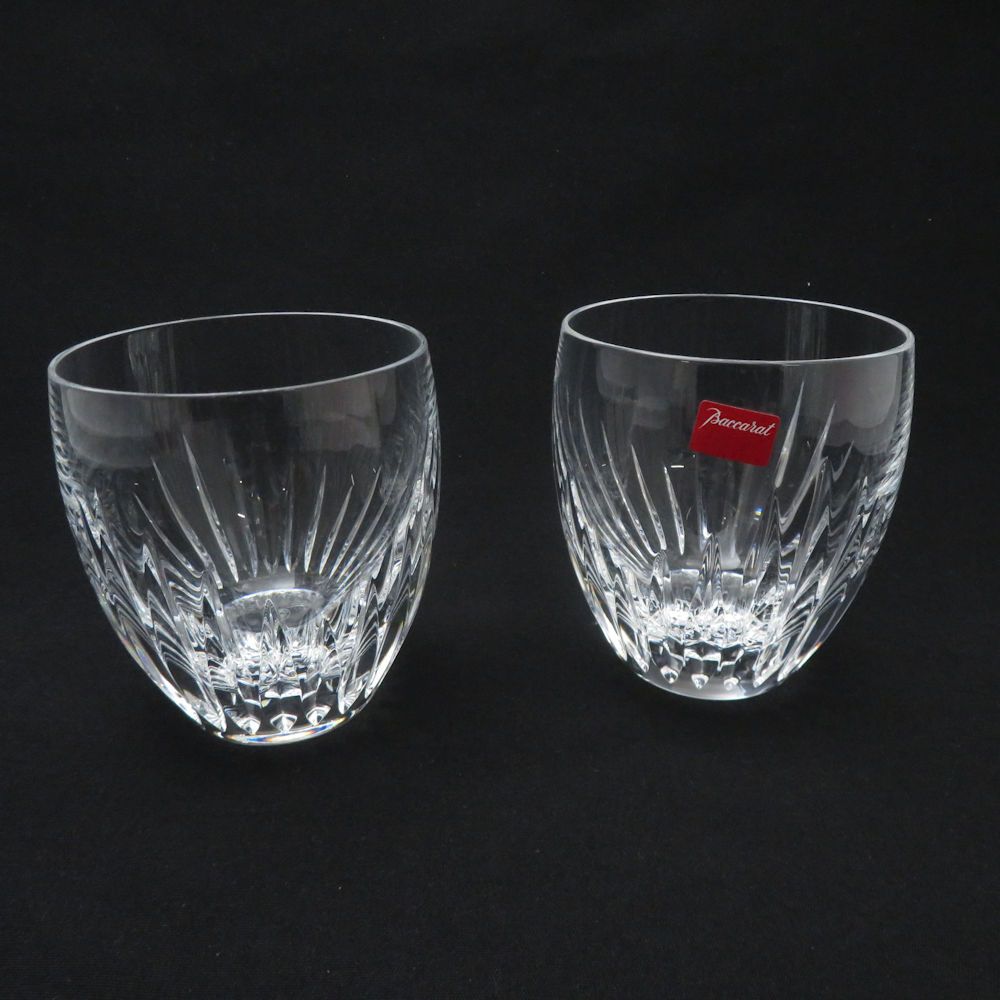 ♥ Baccarat バカラ マッセナ タンブラー ペア ロックグラス SN432J1