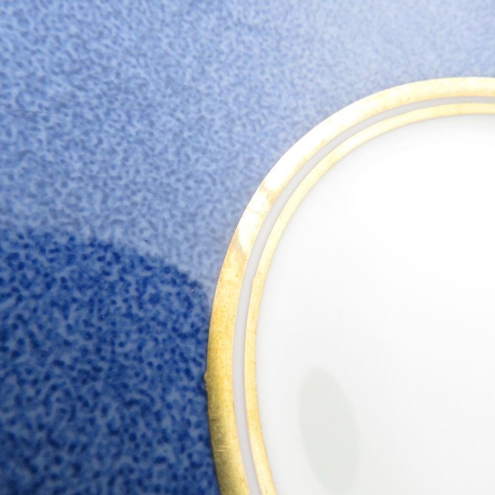 WEDGWOOD ウェッジウッド ホワイトホール パウダーブルー ティーカップ＆ソーサー 2客 ペア リー 金彩 青 リーフ柄 SU13278G1 SKLAD-KIRPICHA_RU