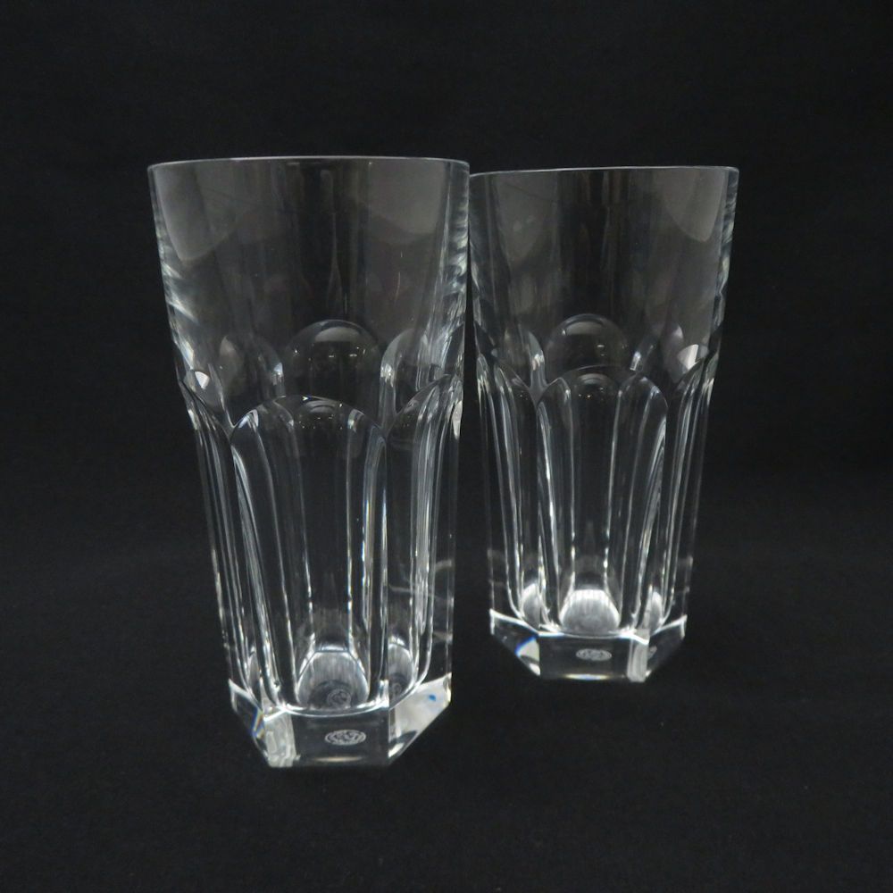 Baccarat バカラ アルクール ハイボールタンブラー 2点 クリスタル ペア クリア H14 グラス コップ SU13261F2
