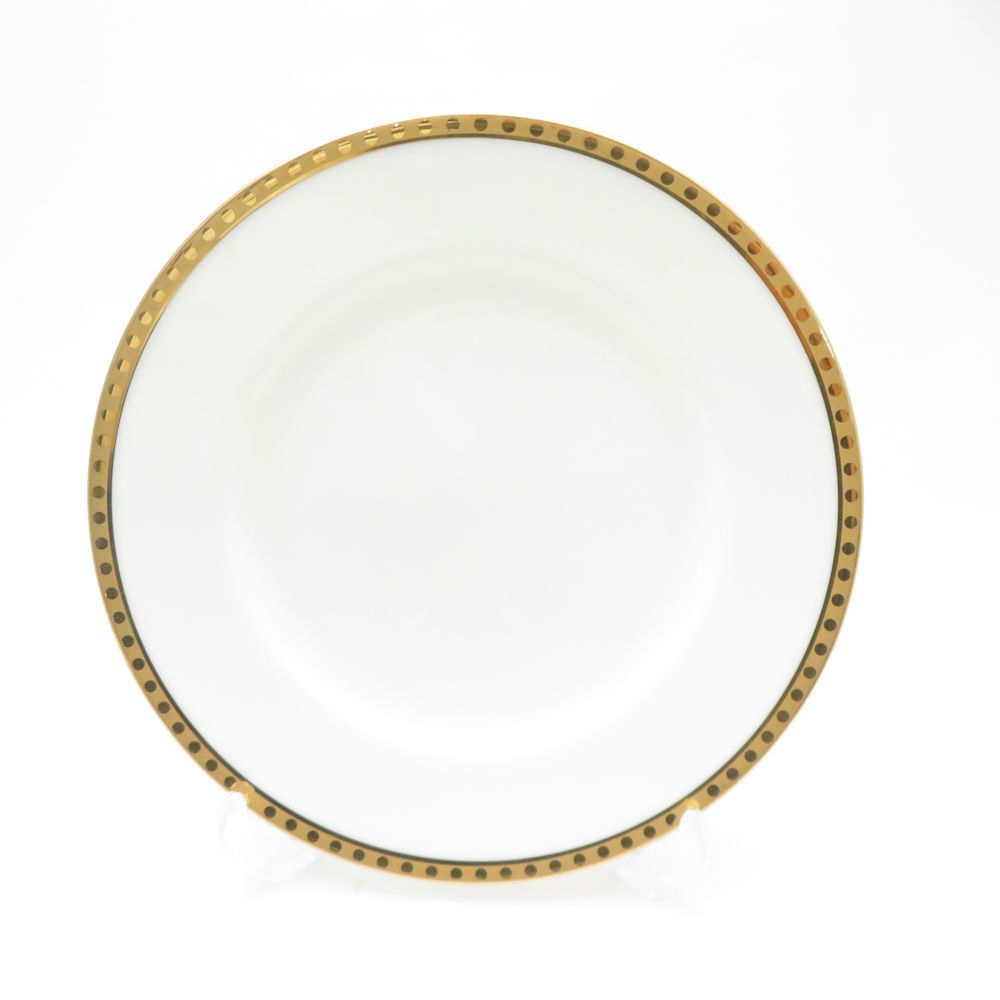 美品 TIFFANY＆Co. ティファニー ゴールドバンド 中皿 4枚 18cm