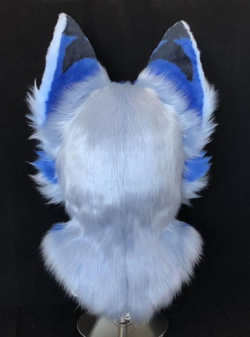 ファースーツ 着ぐるみセット NO.272 犬 青 紺色 ケモノ ファースーツ 全頭ヘッド ぬいぐるみ コスプレ コスチューム kigurumi