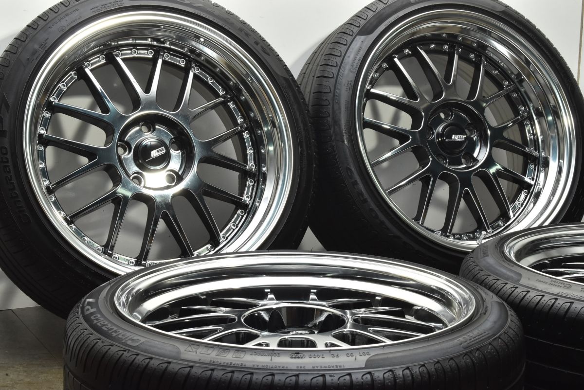 カスタム用に SSR プロフェッサー MS1 19in 9J 24 PCD114.3 ピレリ チントゥラート P7 235|40R19 レクサス GS RC カムリ クラウン
