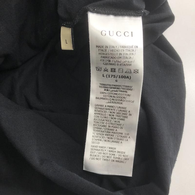 中古】GUCCI インターロッキングG オーバーサイズTシャツ L ブラック