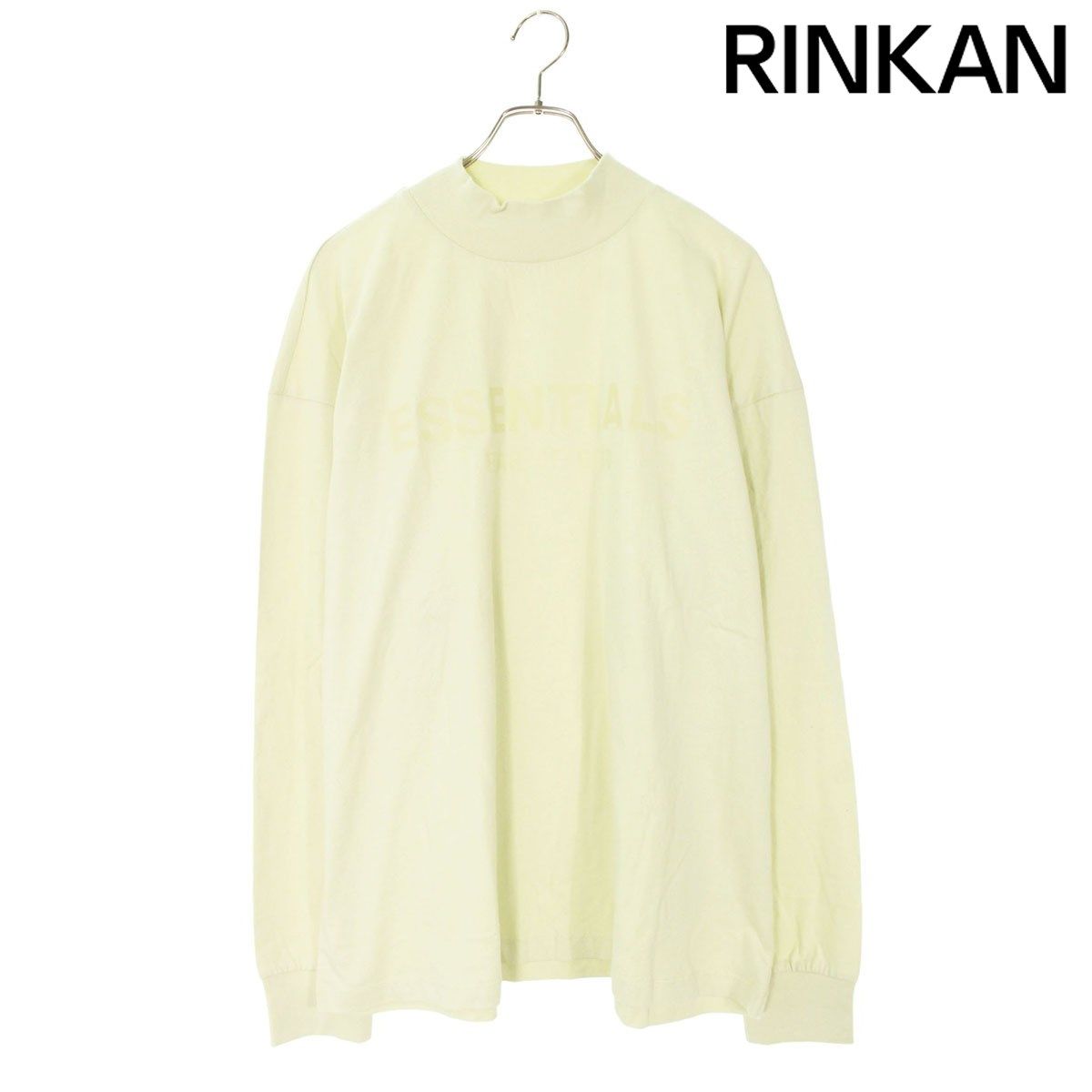 フォグ ESSENTIALS フロントラバーロゴモックネック長袖カットソー メンズ S