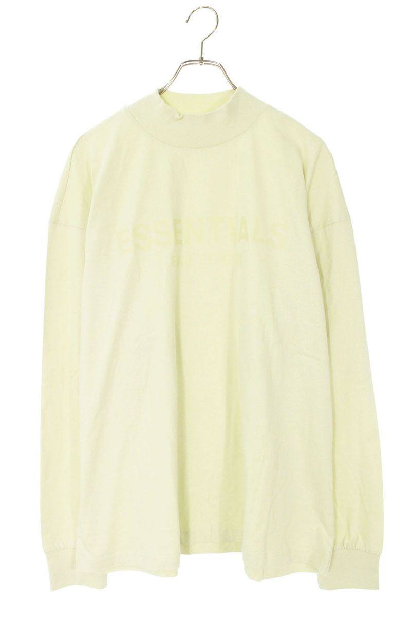 フォグ ESSENTIALS フロントラバーロゴモックネック長袖カットソー メンズ S
