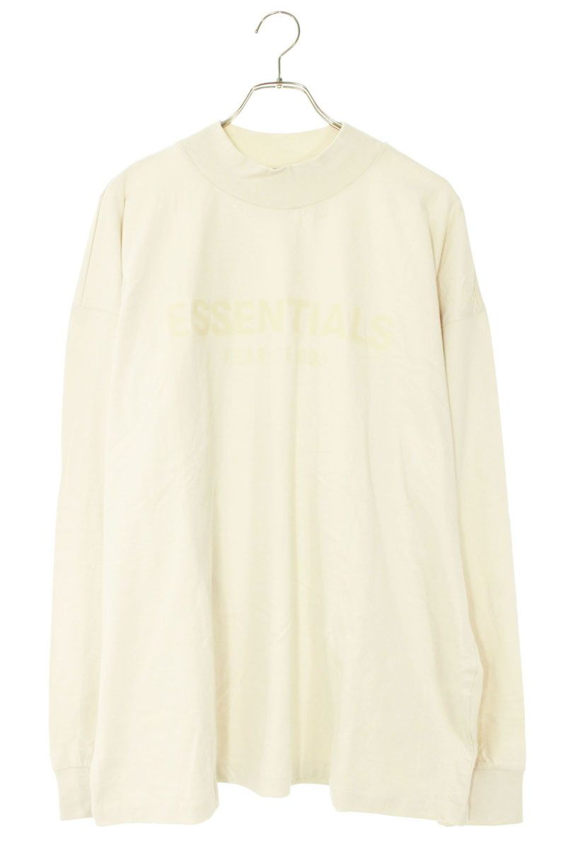 フォグ ESSENTIALS フロントラバーロゴモックネック長袖カットソー メンズ M