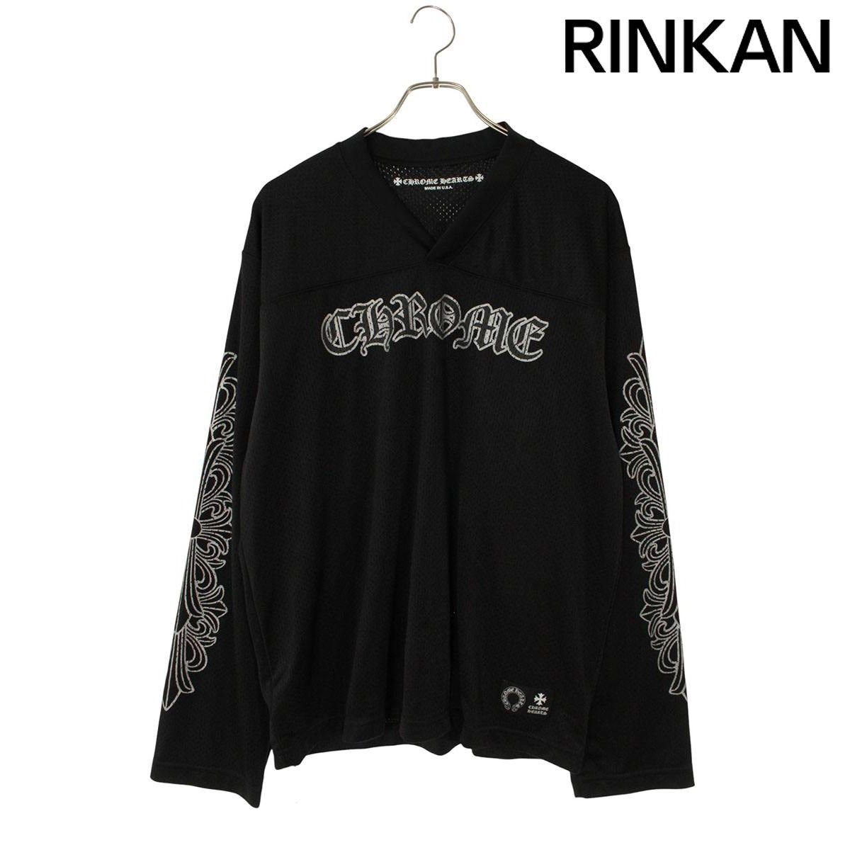 クロムハーツ MESH WARM UP JERSEY CHプリントメッシュ長袖カットソー メンズ M