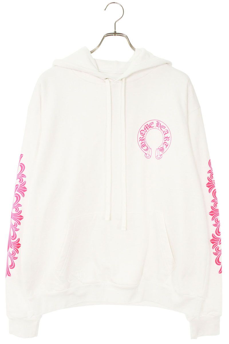 クロムハーツ SWTSHRT PLVR バックホースシュー袖フローラルプリント