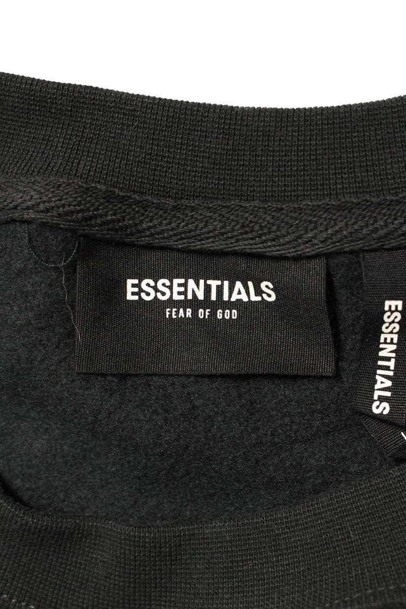 バックロゴプリントクルーネックスウェット メンズ