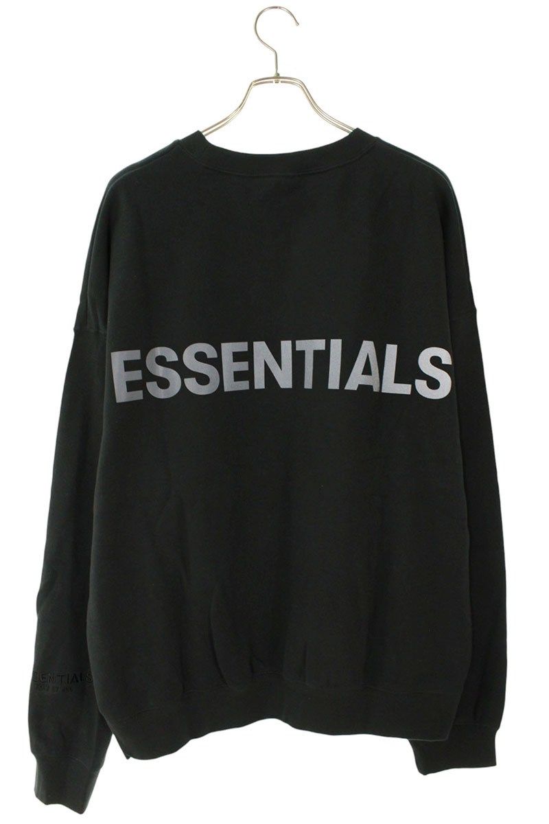 ESSENTIALS バックロゴプリントクルーネックスウェット