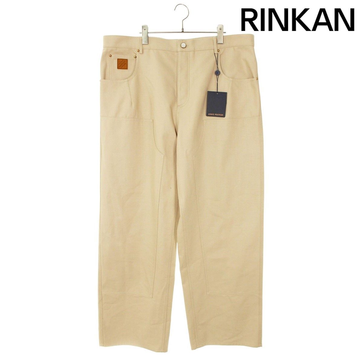 ルイヴィトン 25AW RM252M LPJ HTP71W ダブルニーペインターワークロングパンツ メンズ 60