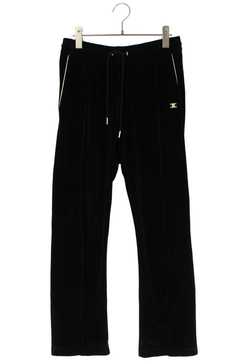 セリーヌ トリオンフ刺繍ベロアフ トラックロングパンツ メンズ S