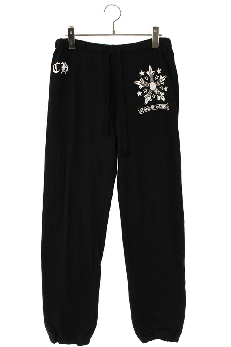 クロムハーツ SWEAT PANTS フロントスタープリントスウェットロングパンツ メンズ M