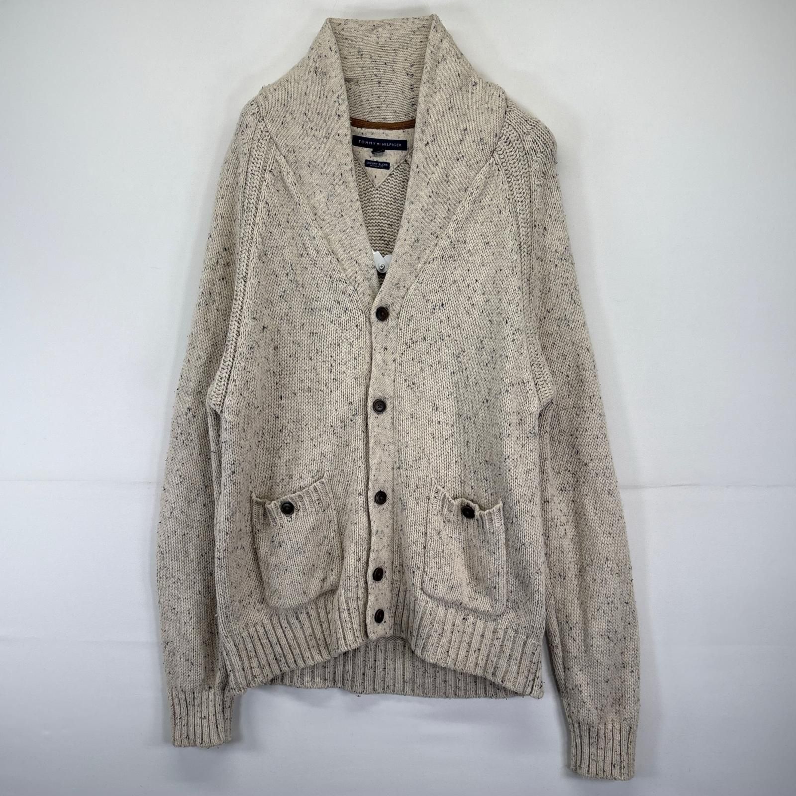 古着 トミーヒルフィガー TOMMY HILFIGER カーディガン ショールカラー 