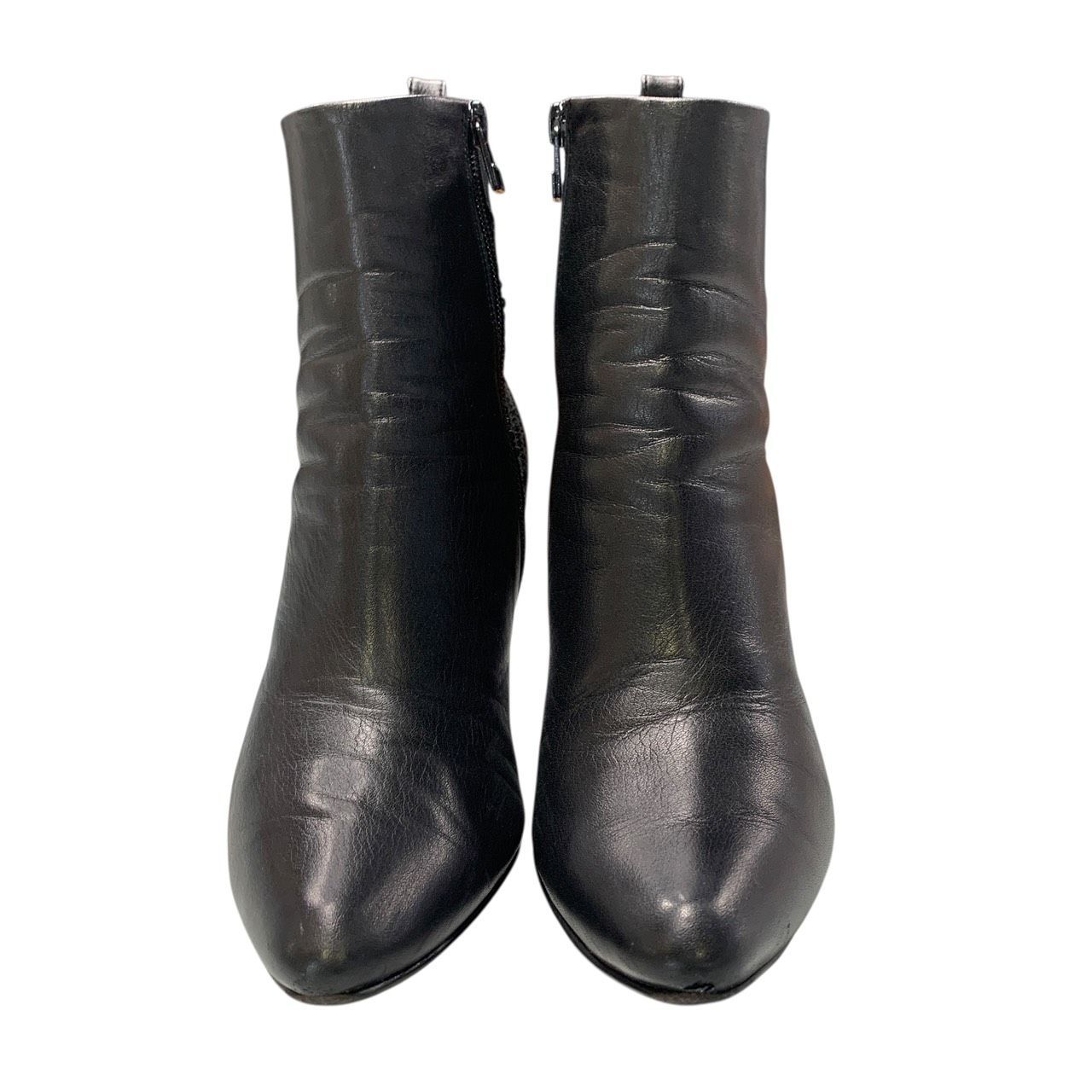 3423 LANVIN COLLECTION ランバン 素材コンビリブショートブーツ 24.5㎝ 9397