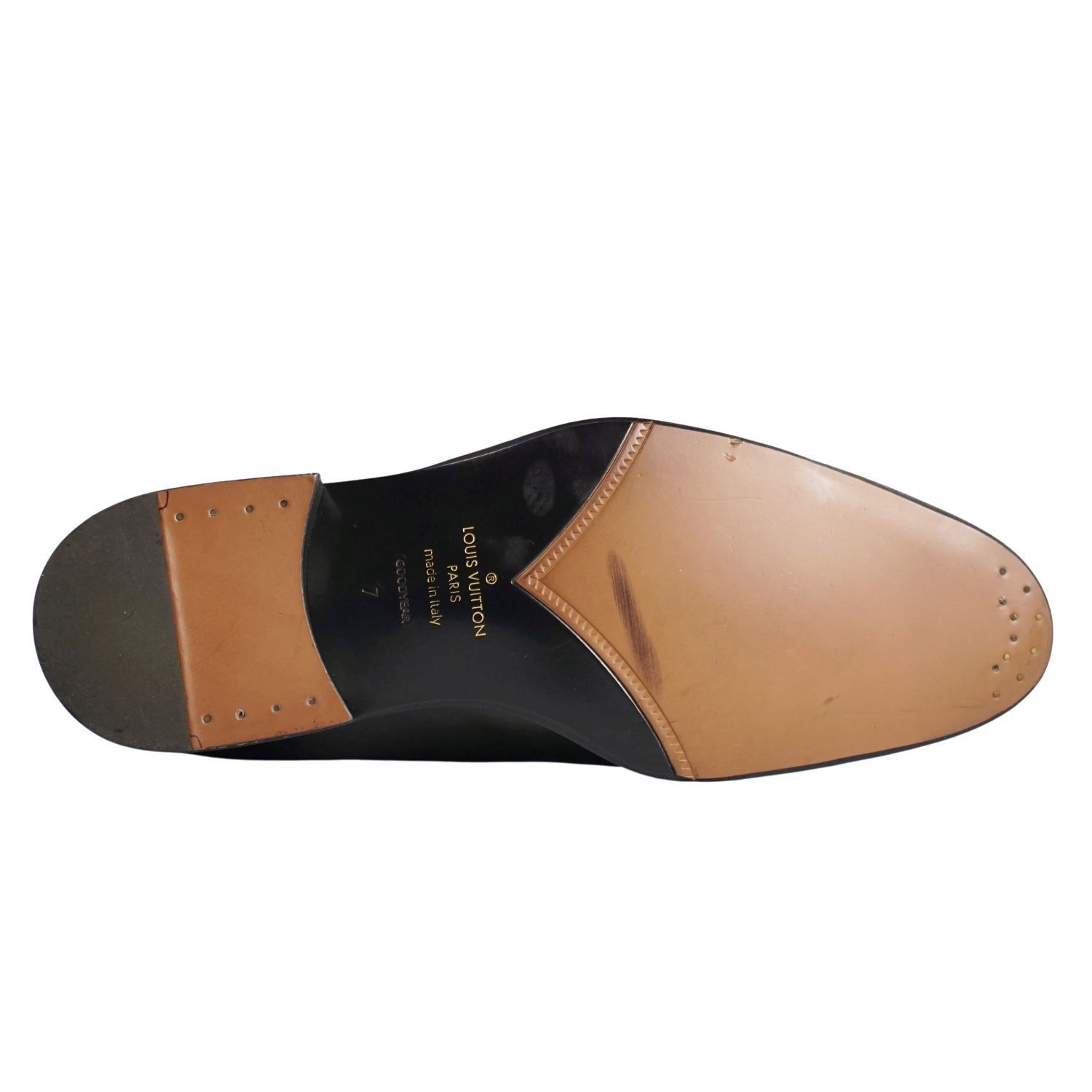 未使用 ルイヴィトン LOUIS VUITTON レザーシューズ ダービー