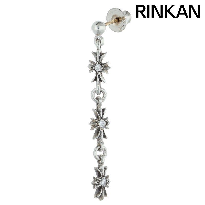 クロムハーツ シルバーピアス 訳あり クロムハーツ TINY E CH PLS DIA 3/タイニーECHプラス3ドロップ 3