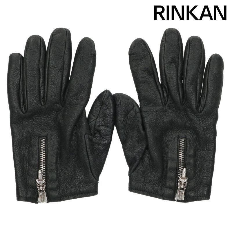 クロムハーツ DGR ZIP GROVE ダガージップグローブ レザー手袋 メンズ 8