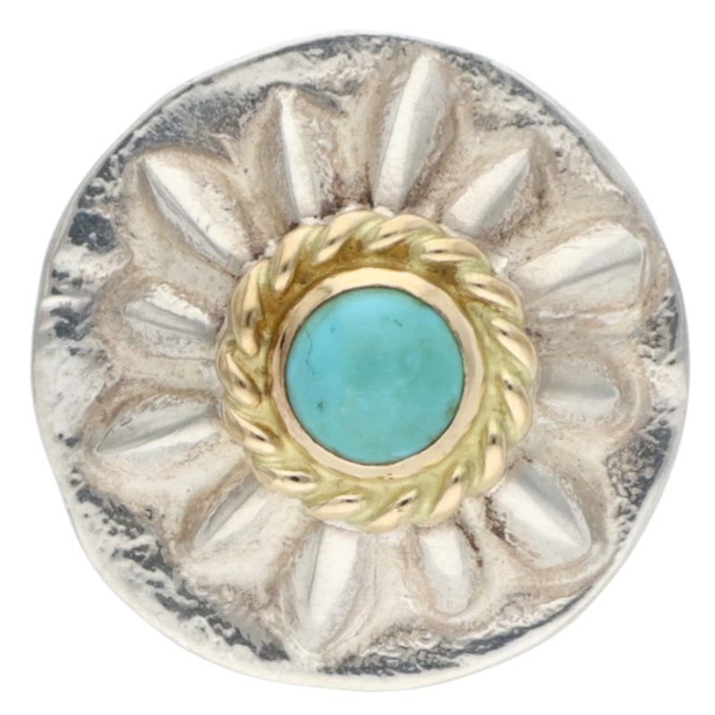 ゴローズ 金縄ターコイズ付き コンチョ メンズ