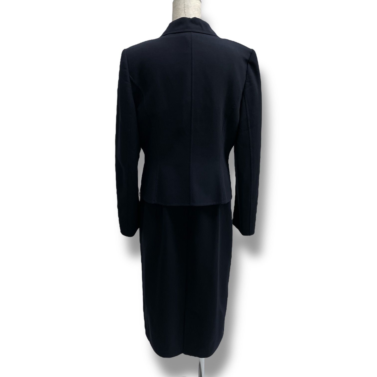 FOXEY フォクシー ワンピーススーツ セットアップスーツ ジャケット ワンピース お受験スーツ ストレッチ ダークネイビー 紺 サイズ42 レディース ゴーゴー古着マルイファミリー溝口店 28 No.124