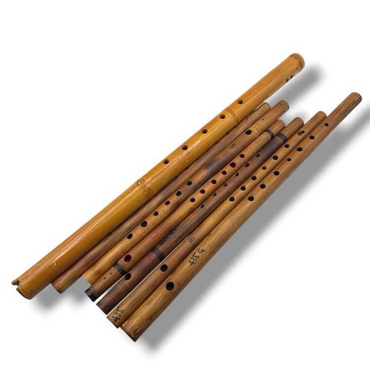 え沖 琉球横笛 7本セット まとめ 舞踊 沖縄 篠笛 木管楽器 MD1077 沖880