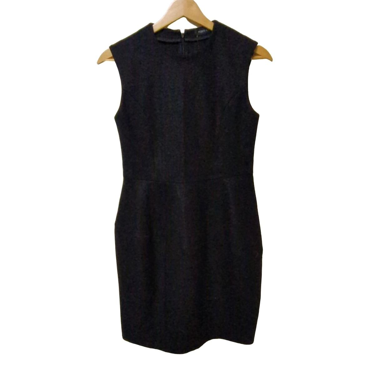 YOKO CHANヨーコチャン★ノースリーブワンピース黒３８ ヨーコチャン YOKO CHAN 切替 ノースリーブワンピース ひざ丈 38 黒