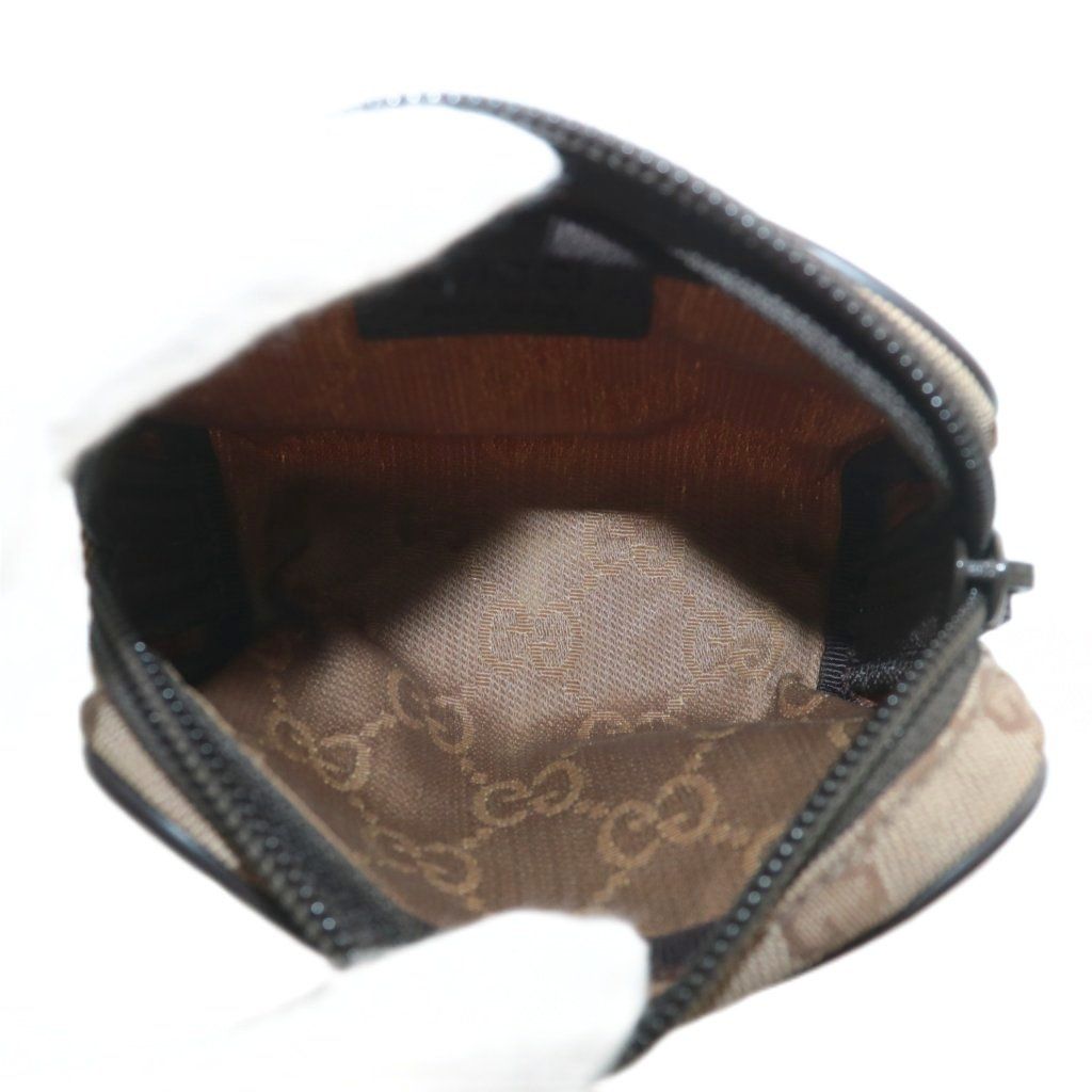 グッチ GUCCI ポーチ 小物入れ ミニ キャンバス GG柄 総柄 茶色 ブラウン 138047 1669 XZ OH GY11 DECORATOM_COM_BR