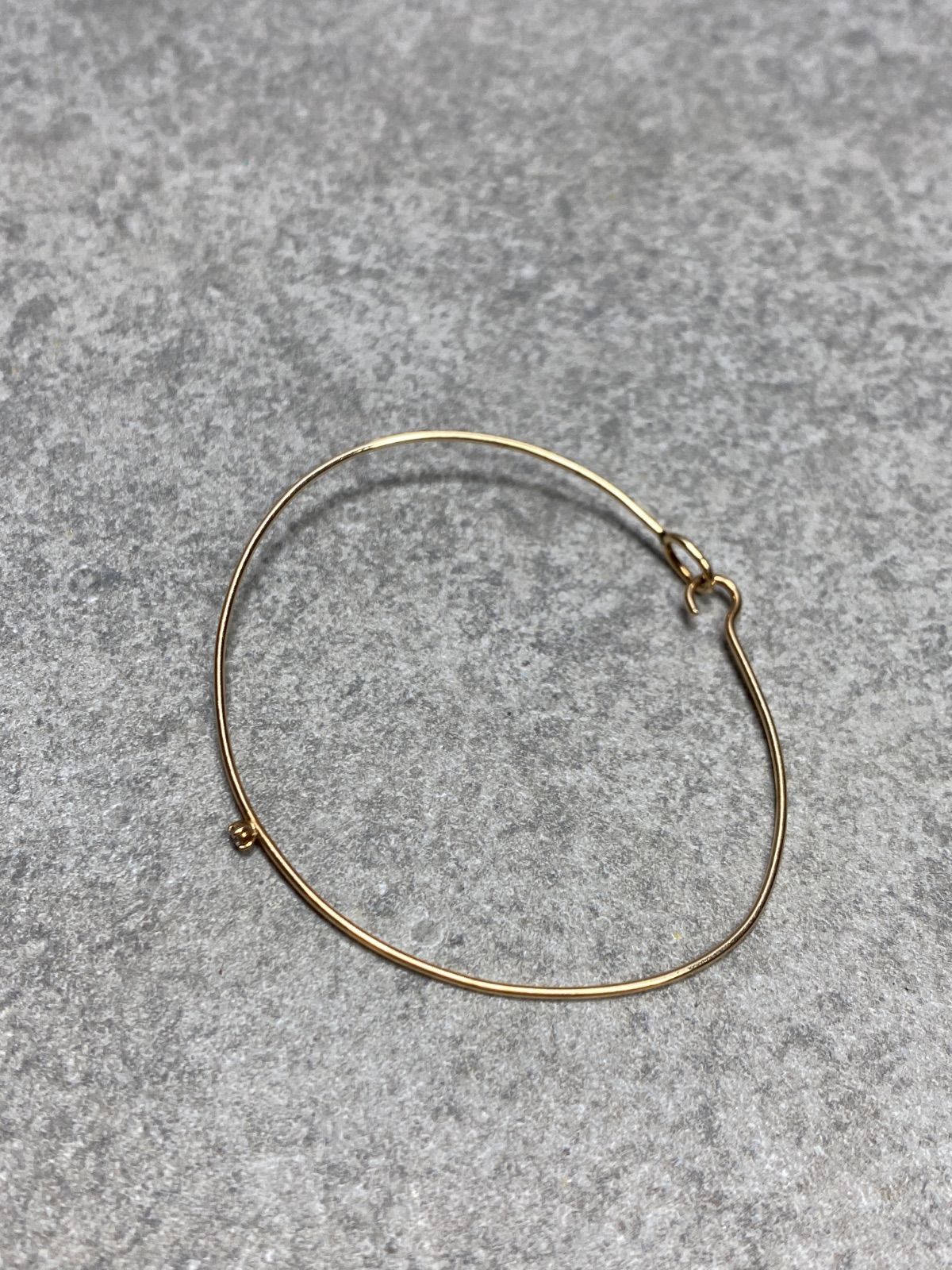 K10 バングル ブレスレット 石付 レディース アクセサリー 10金 金製