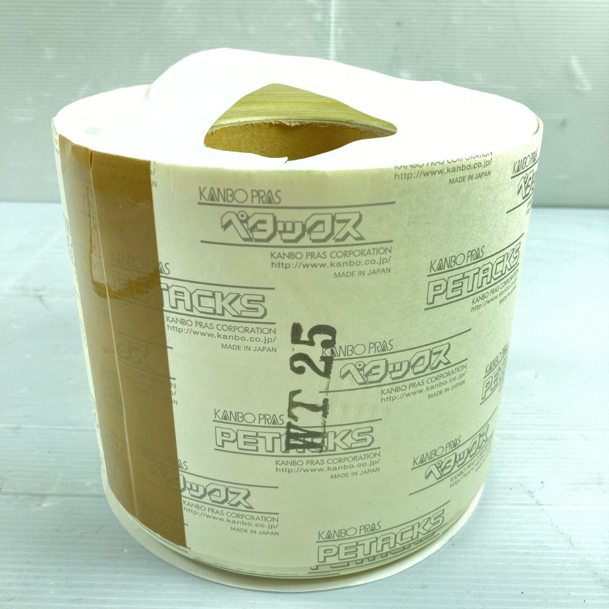 ＊＊KANBO PRAS ペタックス 強力 防水 耐候粘着テープ 1巻 巾14cm 長さ25m WT25 ホワイト