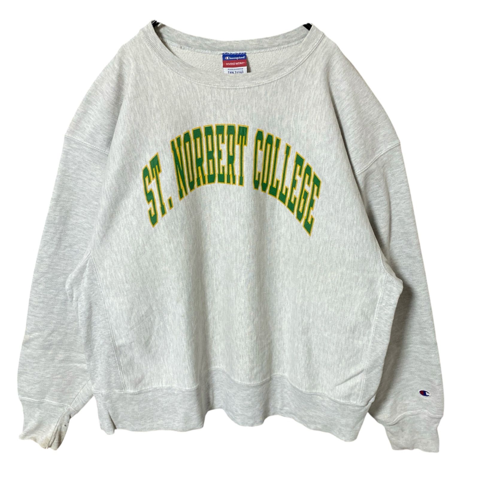 2XL チャンピオン リバースウィーブ カレッジロゴ トレーナー メンズ 長袖