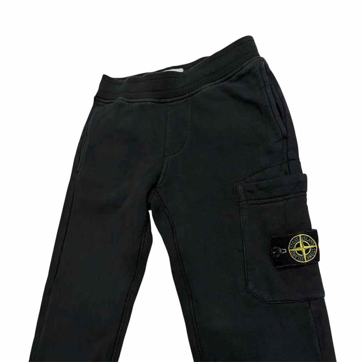 STONE ISLAND ストーンアイランド キッズ ジュニア ブラック 起毛 ジョガー パンツ ズボン 8