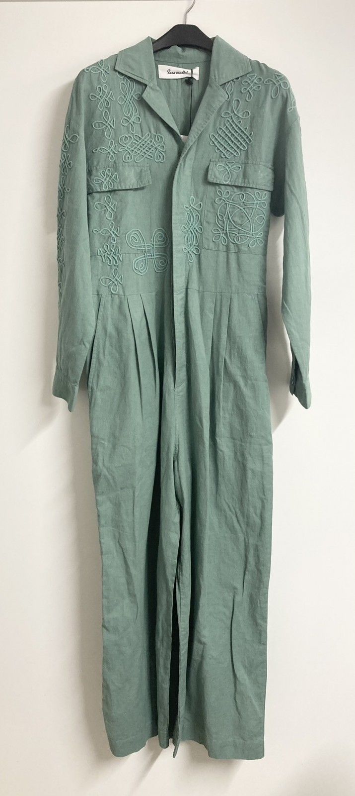 SARA MALLIKA 020822SO2 LINEN CORD EMB ALL IN ONE