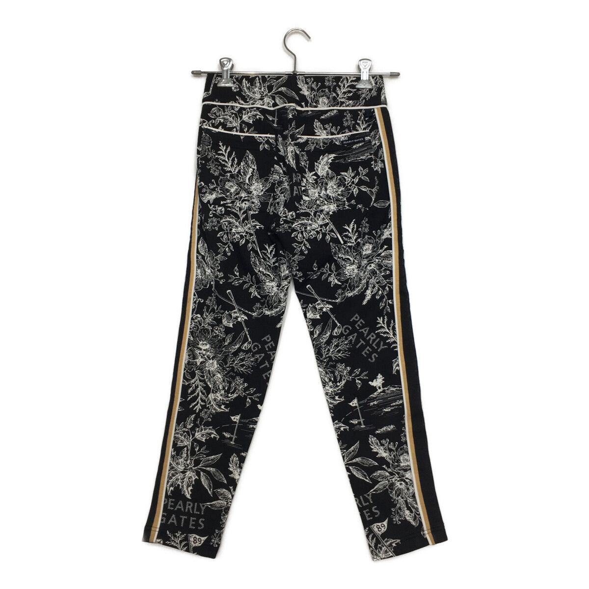 レディース パーリーゲイツ PEARLY GATES パンツ 0 S 黒 ブラック 花柄 総柄