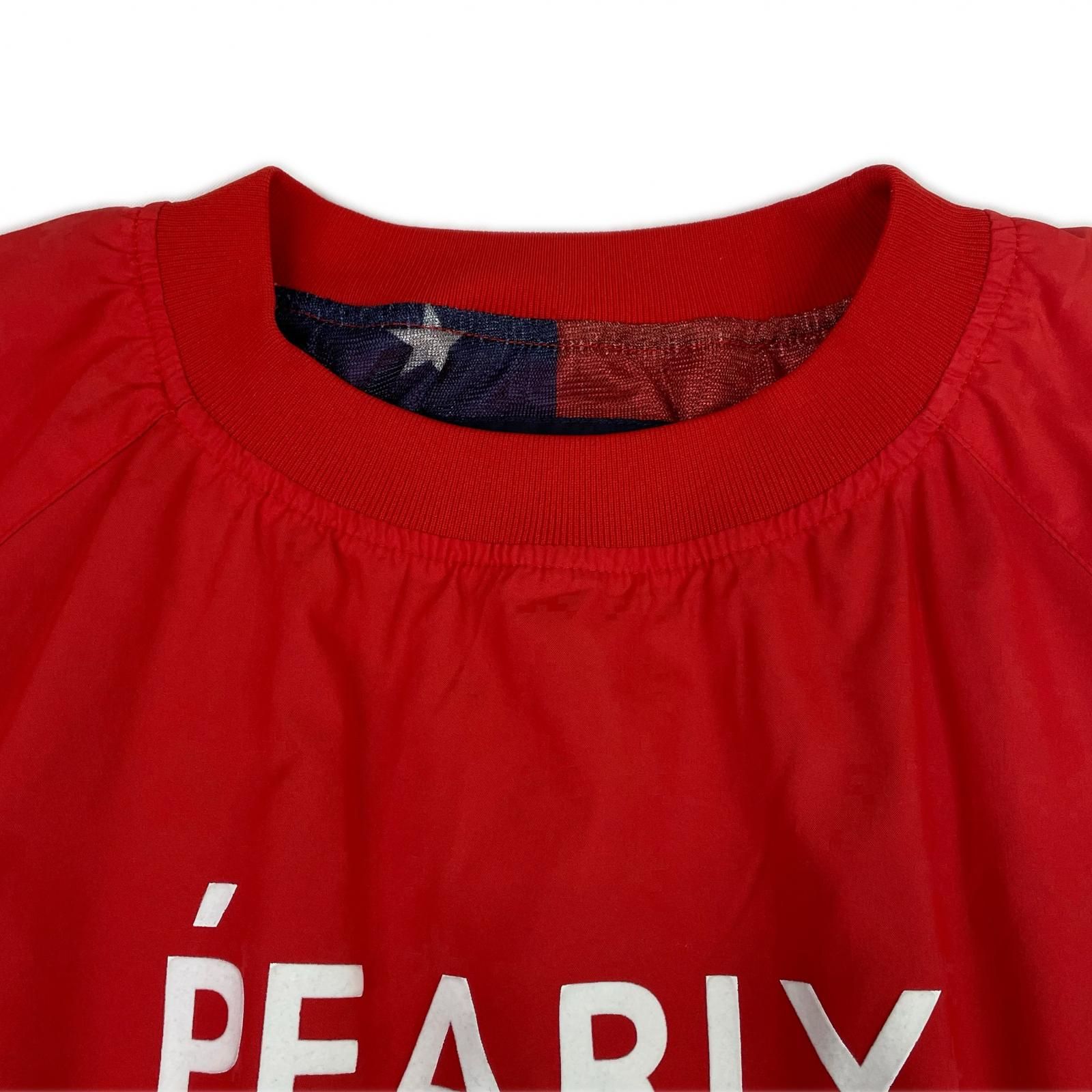 レディース パーリーゲイツ PEARLY GATES スニードジャック 0 S レッド ロゴプリント 蓄熱裏地 透かし星総柄 LLC-HASEGAWATOSO_COM