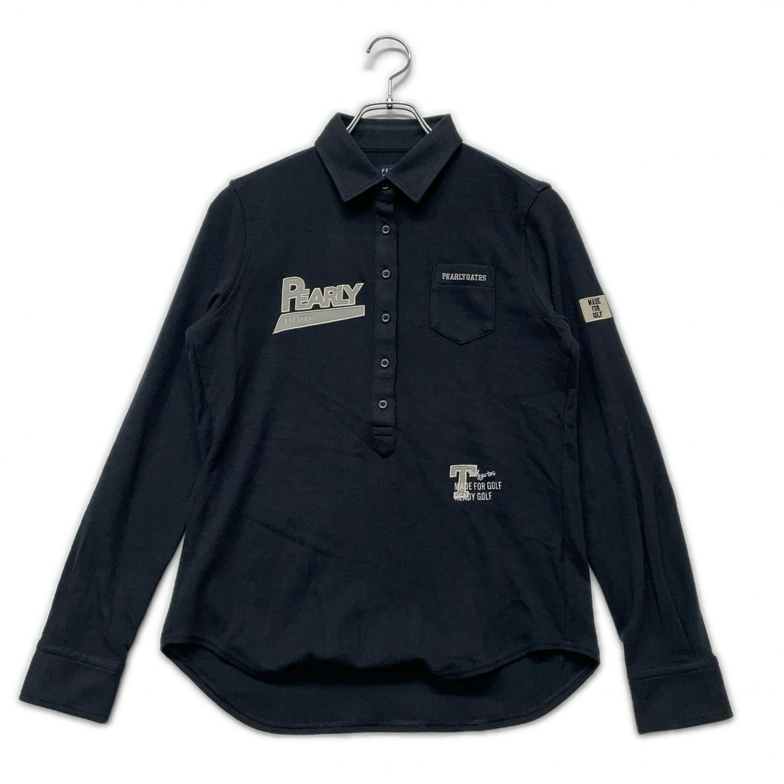中古 レディース パーリーゲイツ PEARLY GATES 長袖ポロシャツ 1(M